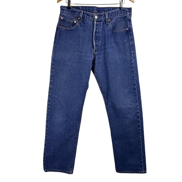 VINTAGE Levis 501XX Straight Leg Button Fly Jeans MEN 35x36 Y2K (ACTUAL 33X33)